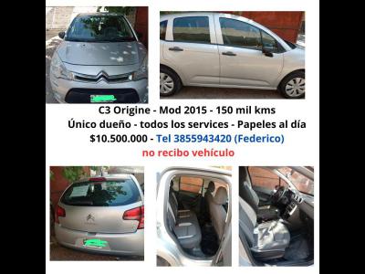 Autos Venta Santiago Del Estero Vendo Citroen c3 2015 Origine